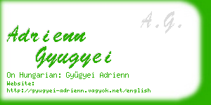 adrienn gyugyei business card